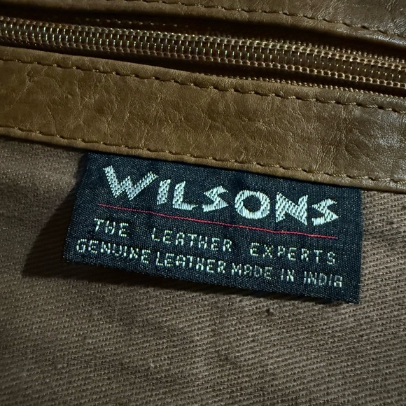 Wilson’s Leather Briefcase Super Distressed Light Brown - Picture 7 of 15
